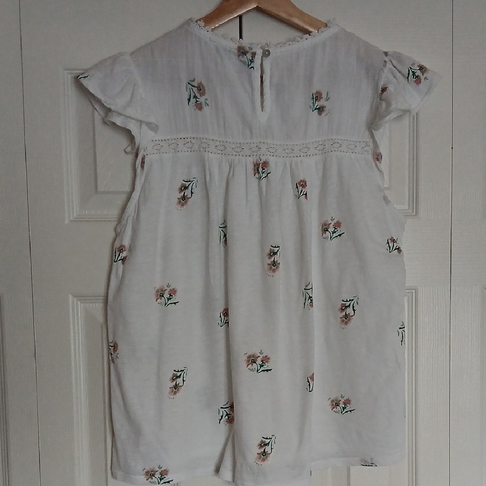 Lucky Brand White Floral Blouse - Picture 4 of 9